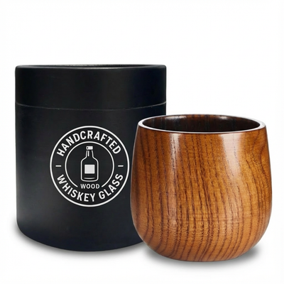 Handcrafted Wood Whiskey Cup
