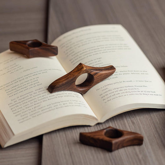Handcrafted Walnut Wood Page Holder